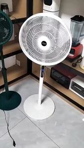 LIJU Remote Control Electric Fan 16 inch With Timing Function 8-speed Wind Speed 45W Muted