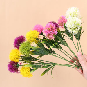 Free Shipping หรือไม่ต้องรับรหัสส่วนการซื้อขาย พืชเทียมผักตบชวาผ้าไหมดอกแดนดิไลออนดอกไม้ประดิษฐ์ดีไอวายสำหรับงานแต่งงานบ้านปาร์ตี้ของตกแต่งโรงแรม