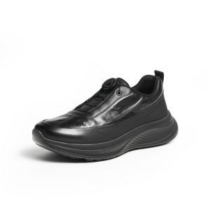 Belle | Thick Sole Height Increasing Mens Casual Walking Shoes Autumn New Button Design