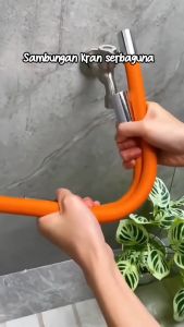 KAMJE Selang Sambungan Kran Air Fleksibel Ekstensi Keran Air Universal 360 Derajat