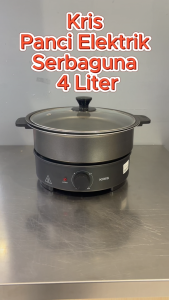 Kris 4 Ltr Panci Elektrik Serbaguna Anti Lengket & Mudah Dibersihkan HotPot Bergaransi Resmi Azko Indonesia