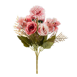Artificial Flowers Silk Rose Wedding Wreath Home Room Valentines Decora Bridal Bouquet Scrapbooking Garden Photography Diy Gift