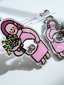 Pregnant Mommy Keychain Pendant Baby Mommy Pregnancy Baby Shake Joy Pregnant Women Gift Cartoon Anime Surrounding Accessories