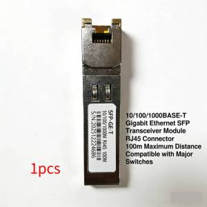 SFP Fiber Module Ethernet Port RJ45 Module 1000BASE-T Switch Connector Copper Compatible For Cisco Mikrotik Gigabit Ethernet