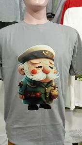 Kaos Pria 3 Dimensi Motif Nahkoda Kapal Tshirt Oblong Katun 24s H0177 By Hans & Co