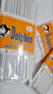 Dolphin Premium White Elastic Braid Fabric for Sewing and Crafting