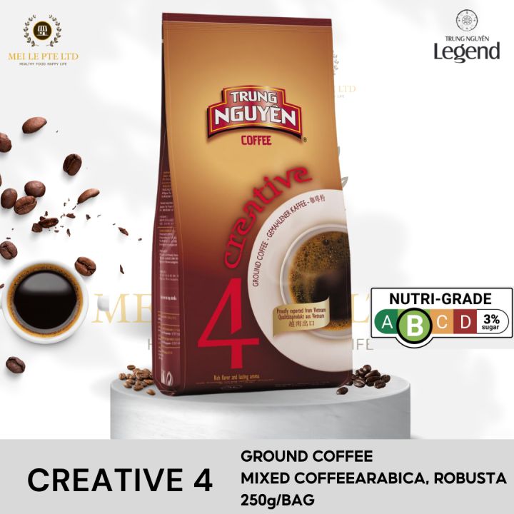 Creative 4 Ground coffee by Trung Nguyen (expiry 15/06/2025) Lazada