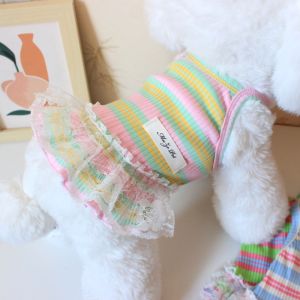 Cotton Striped Summer Pet Clothes