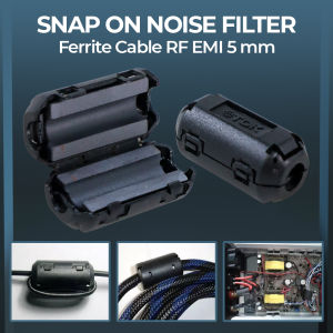 Snap On Noise Filter Ferrite Cable RF EMI 5 mm 3605 TDK / Peredam Noise Frekuensi Tinggi
