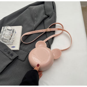 Trendy Jelly Donut Shaped Crossbody Bag for Women Commute Fashionable Versatile Small Size Soft PU Leather Single Shoulder Bag