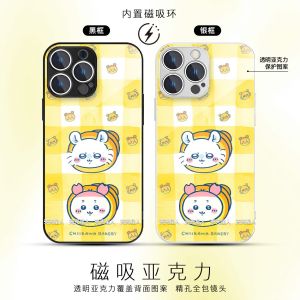 Chiikawa Acrylic Phone Case Bread Shop Adult Momo Coffee Anti-Fall for Apple Huawei Samsung Oppo Vivo Honor Xiaomi Redmi