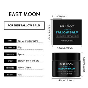 Beef Tallow Honey Balm Moisturizing Hydrating Face Cream Body Lotion Fades Fine Lines Tighten Soothen Brightening Facial Skin