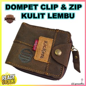 2.) Geniune Cow Leather Zip & Clip SHORT WALLET Mens Short Wallet/100% Kulit Lembu Betul Dompet Pendek Zip & Clip Lelaki.Ready Stock!! BEG DUIT LELAKI ZIP DAN KLIP KULIT ASLI