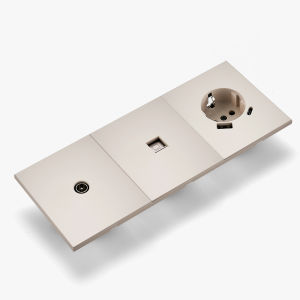 Skin Sensation USB A+C 1 Socket Computer 1 Socket TV Integrated Panel Embedded Power Sockets Skin Feel Paint DIY Combination
