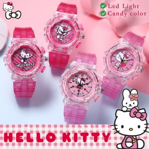 2023 new Sanrio Glow Watches HelloKitty StarDelu Cute Quartz Watches Kuromi Electronic Watch for for kids girls Students Luminous Time Watches Children Water Proof Watches Gift