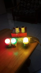 3W E27 B22 Color Bulb Mentol Berwarna Mentol Raya Warna Warni LED Multi Colour 3W Lampu Kedai Makan Mentol Ping Pong