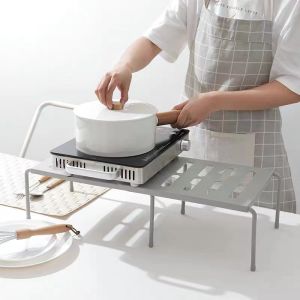 COD Kitchen Retractable MultiFunction Shelf Desktop Storage Organizer Layered Seasoning Rack