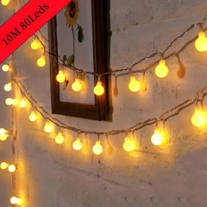 USB/Battery Power String Lights Globe String Lights Waterproof Outdoor Lamp Wedding Garden Ball Fairy Lights Christmas Decor