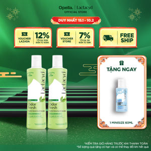 Bộ 2 chai Dung Dịch Vệ Sinh Phụ nữ Lactacyd Odor Fresh Ngăn Mùi 24H 250ml/chai