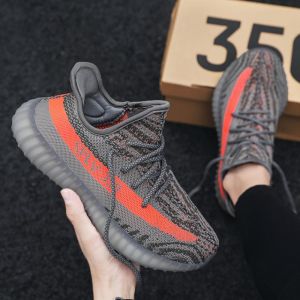 INS Trendy Shoes 350 Mens Shoes White Shoes Pure White Zebra Womens Running Shoes Starry Angel Putian Mesh Surface Shoes