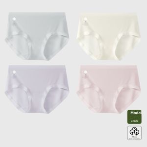 DIEANFEN | Seamless Antibacterial Silk-blend Panties