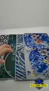 New 3-Piece Memory Foam Bathroom Rug Set Non-Slip U-Shaped Toilet Mat and Bath Mats with Absorbent Absorbency - Floral/Abstract Designs