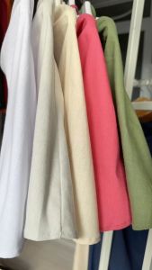 Linen 5 màu Áo cổ yếm khoen tròn trước ngực hở lưng bo chun gợi cảm dễ thương nữ tính năng động SENSI TOP