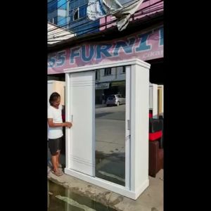 Lemari Baju Jumbo 2 Pintu Sliding / Lemari Pakaian / Rak Baju