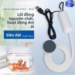 MONLEYTA | Bơm oxy siêu im lặng nhỏ cho bể cá USB máy bơm oxy chuyên dụng cho câu cá ngoài trời Bơm oxy cho bể cá