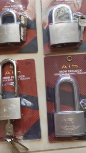 Gembok Pagar Rumah Ukuran 60mm Pendek 4 Anak Kunci ATS Iron Padlock 60mm ATS
