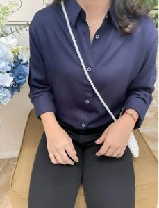 ( COD ) Kemeja wanita favorit crinkle premium lengan panjang Ld120