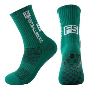 FS Football Socks New Style Round Silicone Suction Cup Grip Anti Slip Soccer Socks Sports Men Women Baseball Rugby Socks
