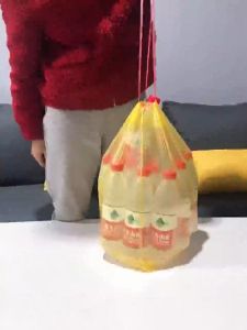 Kantong Plastik Sampah Roll Dengan Tali 45X50CM isi 15 lembar/ Trashbag Roll / Plastik Gulung