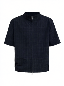 JCAESAR STUDIO | Stealth Pocket Dark Plaid Dirt Resistant Wrinkle Resistant YKK Zipper Jacket
