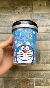 Tumbler Gelas Gagang Doraemon Anime Manga Kartun Botol Minum Souvenir