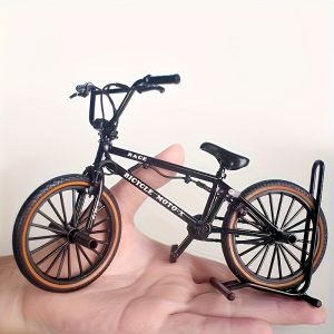 Premium 1/8 scale mini BMX finger bike - cast aluminum alloy collectible toy for enthusiasts - three colors available