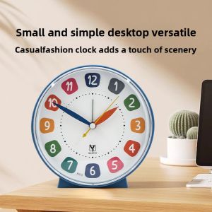 MONLEYTA | Large Simple Alarm Clock Clear Big Font Silent Bedside Clock For Students Elderly Home Use Battery Powered Plastic Case