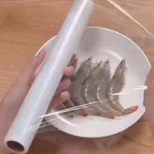 Eco King 30cm x80m Stretch Film | Extra Quality Strong Adhesion Easy Tear | Bulk Roll for Party Prep & Daily Meal Storage