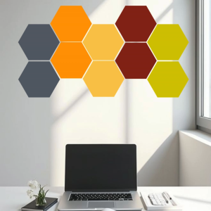 1 Set Rak Dinding Hexagonal Minimalist | Harga tertera harga satuan