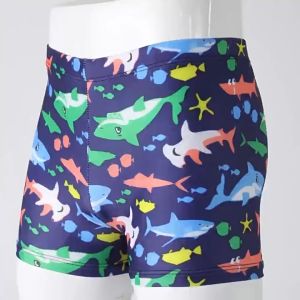 Quần Bơi Bé Trai Habi Fashion HB2418 Họa Tiết Cá Mập Kèm Mũ Trùm Size Lớn 10-50KG.