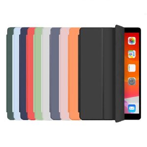 Cover Case For Apple IPad Air 1 2 3 IPad Mini 123 45 6 Casing 9.7 10.2 10.5 Funda Slim Folding Stand Magnetic Auto Wake Sleep Silicone TPU Case for IPad 10 9 2 3 4 5 6 7 8 Soft Smart Cover for IPad Air 2019 Case Ipad Pro 10.5
