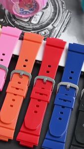14mm Convex TPU Resin Strap for Casio BABY-G BGA-130/131/160/161 BGD-140/500/560 BGD-5000/5020 Women Replace Watch Band Bracelet