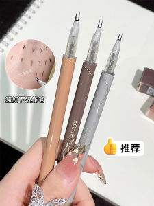Dual Claw Ultra Fine Eyeliner Pen for Lower Lashes Caterpillar Shape Waterproof No Smudging Womens Makeup Tool Eye Shadow
