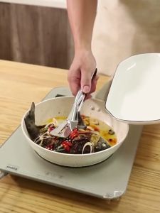 PDM Premium 304 Stainless Steel Steak Clamp Double Sided Spatula Bread Clip Barbeque Clip Food Fliper