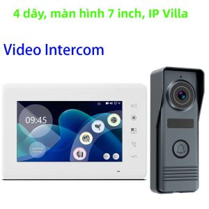Hệ Thống Liên Lạc Video 7 Inch M73T Camera Điện Thoại Cửa Màn Hình Màu Có Dây An Ninh Gia Đình IP Biệt Thự Căn Hộ Bộ Chuông Cửa Có Chức Năng Trả Lời Rảnh Tay