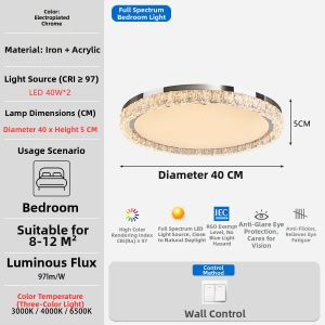 PARSA | Modern Eye-Protective Bedroom Ceiling Light