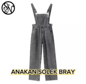 (BEST SELLER) Jumpsuit jeans wanita premium termurah OOTD hijabers kekinian terbaru