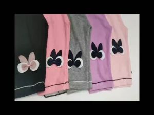 Quần legging/quần ôm gân borip phối lai dễ thương cho bé gái từ 7-25 kg
