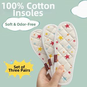 JIFANPAUL | Sweat Absorbing Deodorizing Cotton Shoe Inserts for Kids