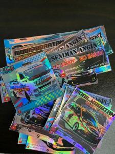 PAKET LENGKAP STICKER TCI DITDIM PEMBURU BASURI SENIMAN ANGIN 16 PCS CAMPUR